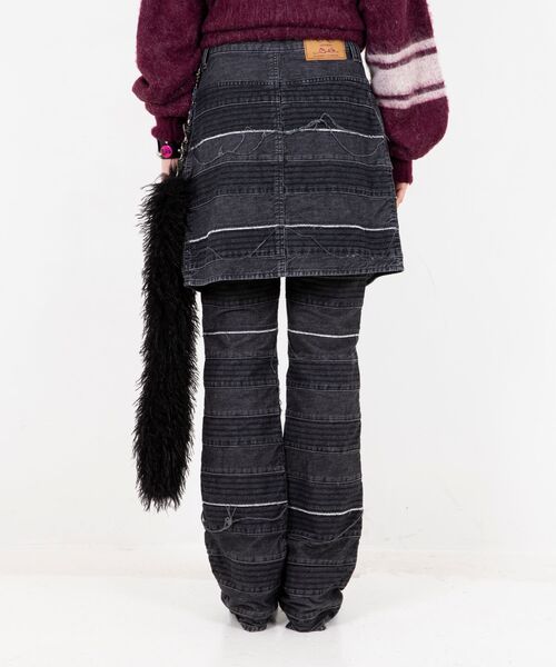 HYSTERIC GLAMOUR（ヒステリックグラマー）の「スクラッチフレアデニムパンツ（デニムパンツ・レディース・ブラック/ライトインディゴブルー・27inch/26inch/28inch/25inch/24inch）」の17枚目の写真