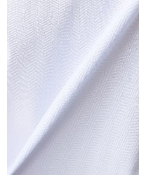 Perfect Suit FActory(パーフェクトスーツファクトリー)の「【ノンアイロン】長袖ワイシャツ【クラシコ】テックスブリッド ホワイト/サックス(ビジネスシャツ・メンズ・サックスブルー/ホワイト・M/S/LL/L)」の12枚目の写真