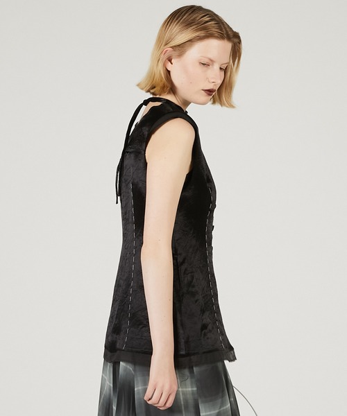 PRANK PROJECT サテン2WAYトップ Satin ２Way Top セール】サテン2WAYトップ / Satin 2Way Top（シャツ/ブラウス