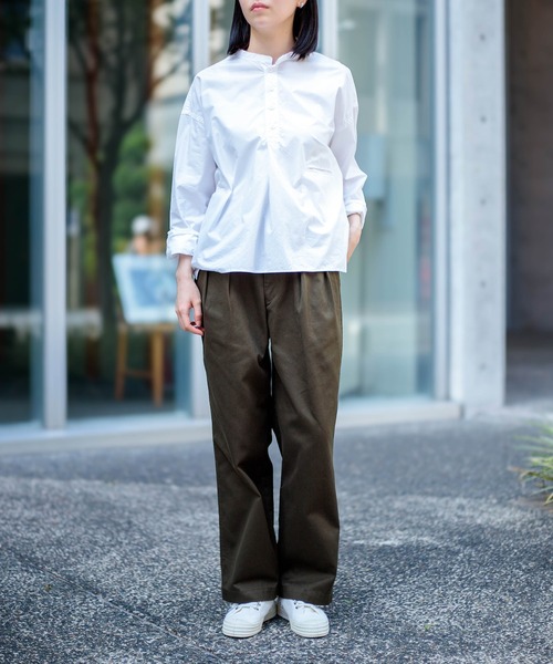 D.M.G.（ドミンゴ）の「[D.M.G / ディーエムジー] 50タイプライター プルオーバーシャツ（シャツ/ブラウス・レディース・ホワイト・2/3）」の4枚目の写真