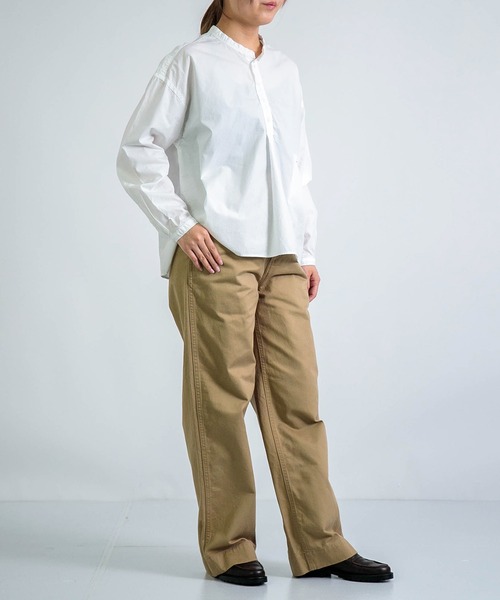 D.M.G.（ドミンゴ）の「[D.M.G / ディーエムジー] 50タイプライター プルオーバーシャツ（シャツ/ブラウス・レディース・ホワイト・2/3）」の8枚目の写真