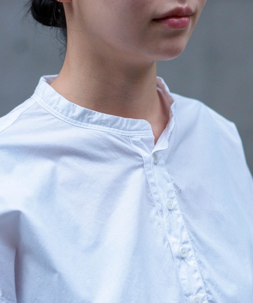 R&D.M.Co-☆今期新品未使用ガーメントダイタイプライタープルオーバーシャツ D.M.G / ディーエムジー] 50タイプライター プルオーバーシャツ