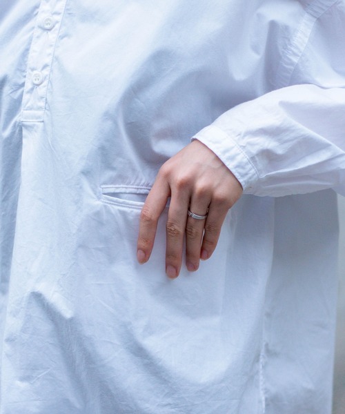 D.M.G.（ドミンゴ）の「[D.M.G / ディーエムジー] 50タイプライター プルオーバーシャツ（シャツ/ブラウス・レディース・ホワイト・2/3）」の16枚目の写真