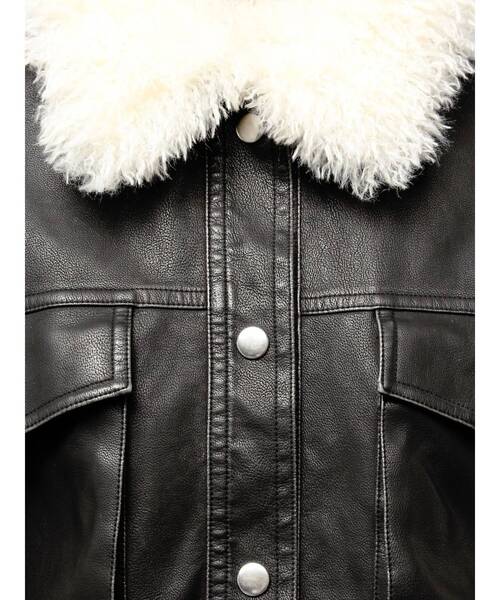 CALNAMUR（カルナムール）の「ファーカラーフェイクレザーモンスターブルゾン（ブルゾン・レディース・ブラウン/ブラック/ベージュ・FREE）」の19枚目の写真