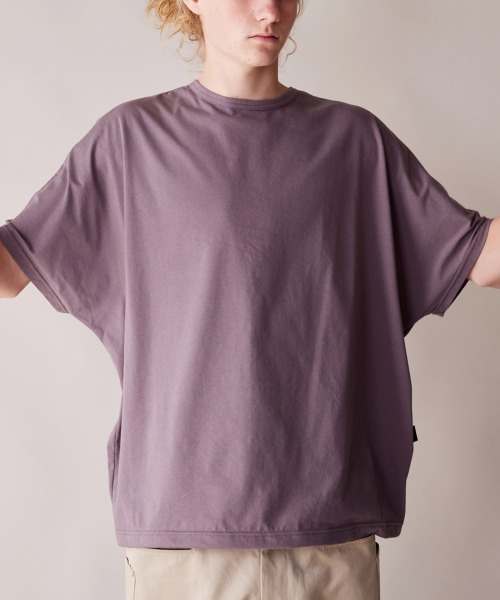 rehacer(レアセル)の「rehacer : Dolman Drape CS / ドルマンドレープ カットソー(Tシャツ/カットソー・メンズ・チャコールグレー/グレイッシュベージュ/スミクロ・SMALL/MEDIUM/LARGE/X-LARGE)」の9枚目の写真