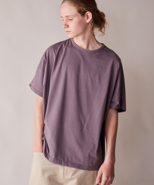 rehacer(レアセル)の「rehacer : Dolman Drape CS / ドルマンドレープ カットソー(Tシャツ/カットソー・メンズ・チャコールグレー/グレイッシュベージュ/スミクロ・SMALL/MEDIUM/LARGE/X-LARGE)」の10枚目の写真