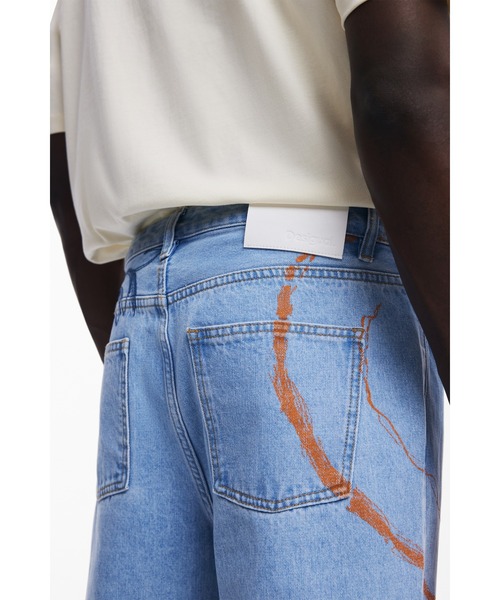 Desigual（デシグアル）の「アートライン刺繍デニムパンツ（デニムパンツ・メンズ・ブルー・XS/S/M/L）」の4枚目の写真