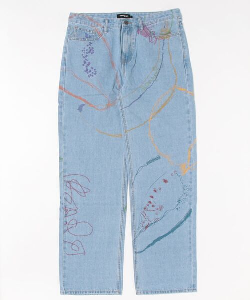 Desigual（デシグアル）の「アートライン刺繍デニムパンツ（デニムパンツ・メンズ・ブルー・XS/S/M/L）」の9枚目の写真