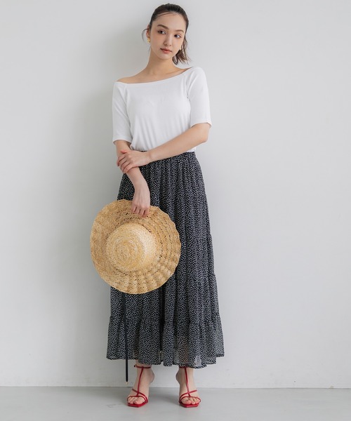 coca(coca)(コカ)の「オフショルダートップス(Tシャツ/カットソー・レディース・ブラック/ホワイト/チャコール/その他1・S/L/M)」の5枚目の写真