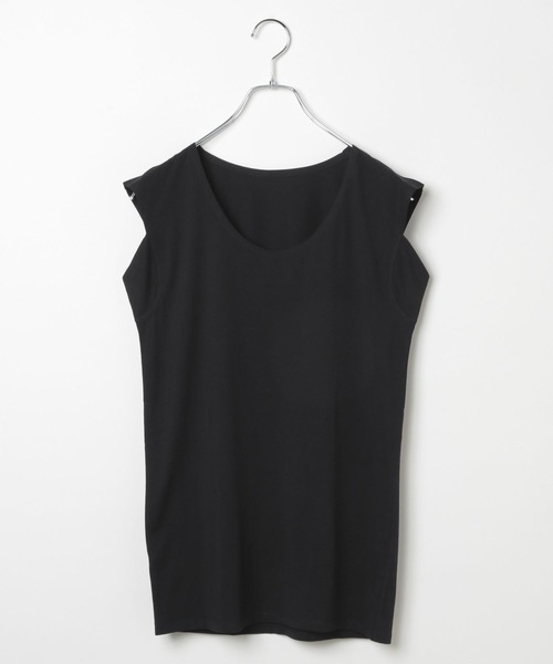 GLOBAL WORK(グローバルワーク)の「やわらかストレッチパッド付きTシャツ/FFFIT エフィット/494504(タンクトップ・メンズ・ホワイト/ライトベージュ/ブラック・LARGE/MEDIUM/SMALL/X-LARGE)」の2枚目の写真