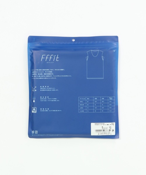 GLOBAL WORK(グローバルワーク)の「やわらかストレッチパッド付きTシャツ/FFFIT エフィット/494504(タンクトップ・メンズ・ホワイト/ライトベージュ/ブラック・LARGE/MEDIUM/SMALL/X-LARGE)」の4枚目の写真