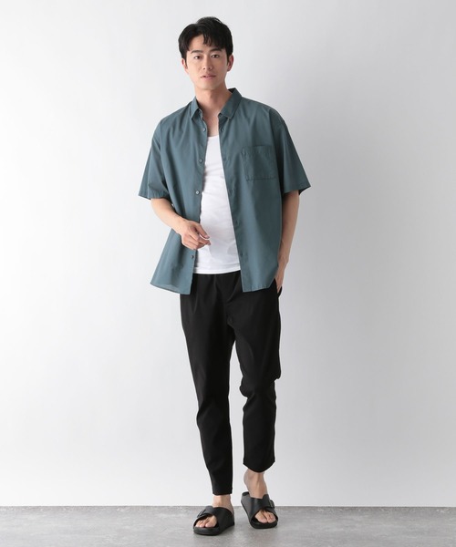 GLOBAL WORK(グローバルワーク)の「やわらかストレッチパッド付きTシャツ/FFFIT エフィット/494504(タンクトップ・メンズ・ホワイト/ライトベージュ/ブラック・LARGE/MEDIUM/SMALL/X-LARGE)」の15枚目の写真