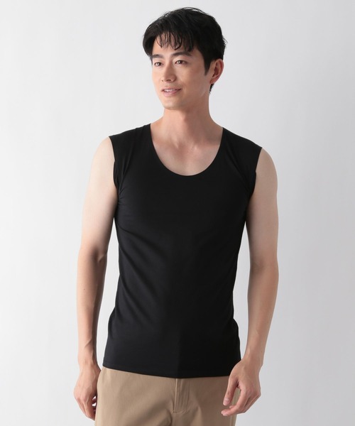 GLOBAL WORK(グローバルワーク)の「やわらかストレッチパッド付きTシャツ/FFFIT エフィット/494504(タンクトップ・メンズ・ホワイト/ライトベージュ/ブラック・LARGE/MEDIUM/SMALL/X-LARGE)」の19枚目の写真