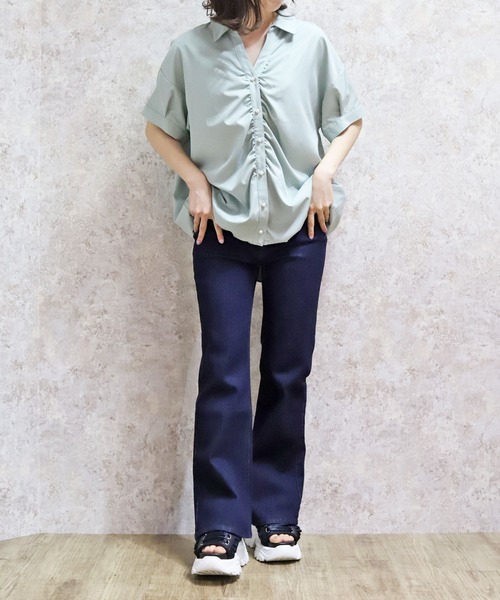 axes femme（アクシーズファム）の「ハイウエストウエストデザインデニムパンツ（デニムパンツ・レディース・ネイビー/ブラック・マルチサイズ）」の9枚目の写真