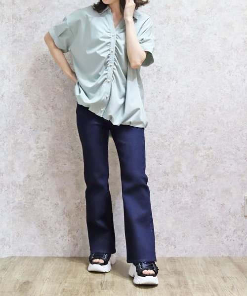 axes femme（アクシーズファム）の「ハイウエストウエストデザインデニムパンツ（デニムパンツ・レディース・ネイビー/ブラック・マルチサイズ）」の10枚目の写真