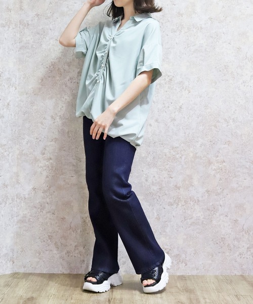 axes femme（アクシーズファム）の「ハイウエストウエストデザインデニムパンツ（デニムパンツ・レディース・ネイビー/ブラック・マルチサイズ）」の14枚目の写真