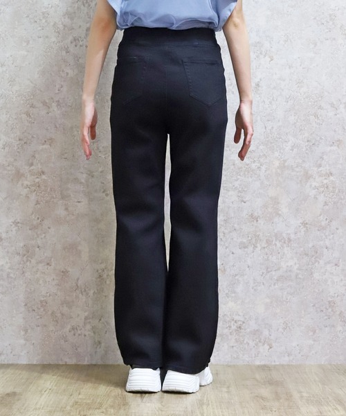 axes femme（アクシーズファム）の「ハイウエストウエストデザインデニムパンツ（デニムパンツ・レディース・ネイビー/ブラック・マルチサイズ）」の4枚目の写真