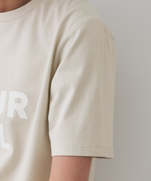 OPAQUE.CLIP(オペークドットクリップ)の「◆ロゴプリントTシャツ【洗濯機洗い可】(Tシャツ/カットソー・レディース・ホワイト/チャコールグレー/ライトベージュ・38/40/42)」の20枚目の写真