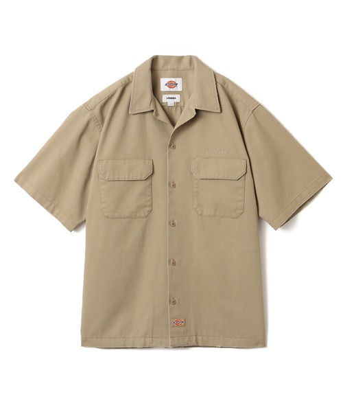Dickies(ディッキーズ)の「Dickies x atmos Utility WORK SS SHIRT / ディッキーズ x アトモス ユーティリティ ワーク ショートスリーブ シャツ 【SP】(シャツ/ブラウス・メンズ・ブラック/ベージュ・XL/L/M)」の2枚目の写真