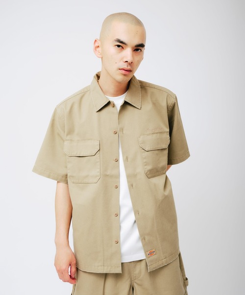 Dickies(ディッキーズ)の「Dickies x atmos Utility WORK SS SHIRT / ディッキーズ x アトモス ユーティリティ ワーク ショートスリーブ シャツ 【SP】(シャツ/ブラウス・メンズ・ブラック/ベージュ・XL/L/M)」の12枚目の写真