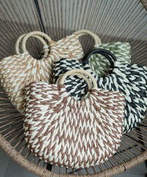 Curaful（クラフル）の「ミックスカラーかごバッグ（ハンドバッグ）」