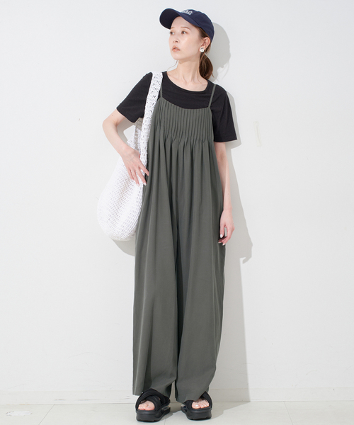 【美品】 スローブイエナ 花柄キャミサロペット ブルー wfs02361_13.jpg