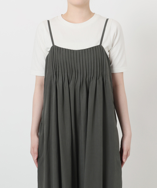 SLOBE IENA（スローブイエナ）の「タックキャミサロペット（サロペット/オーバーオール・レディース・チャコールグレー/ネイビー・36/38）」の16枚目の写真