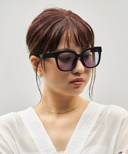 SUNCUTGlasses/UV100%CUT ウェリントン型 サングラス｜ビッグシェイプ