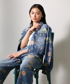 sugar spoon 2025sps フラワーデニムジャケット&パンツ セール】・SUGAR SPOON フラワーptGジャン（デニムジャケット