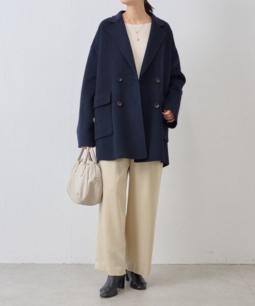 ビアズリー　カシミア混リバーPコート リバーPコート（ピーコート）｜BEARDSLEY（ビアズリー）のファッション