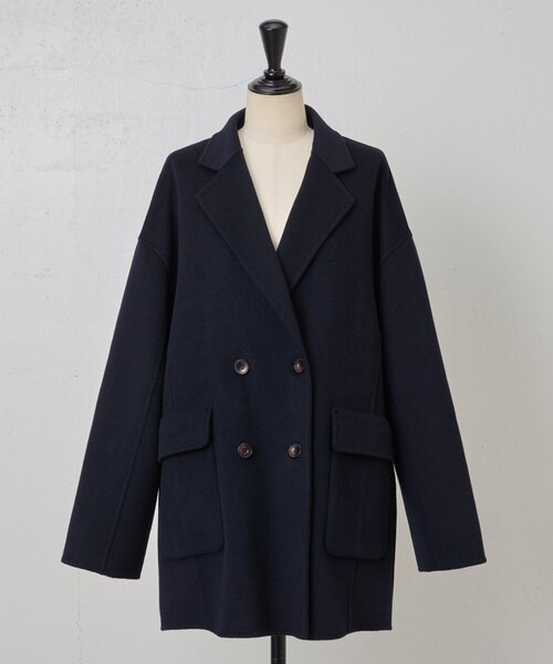 BEARDSLEY（ビアズリー）の「リバーPコート（ピーコート・レディース・キャメル/ネイビー・FREE）」の14枚目の写真