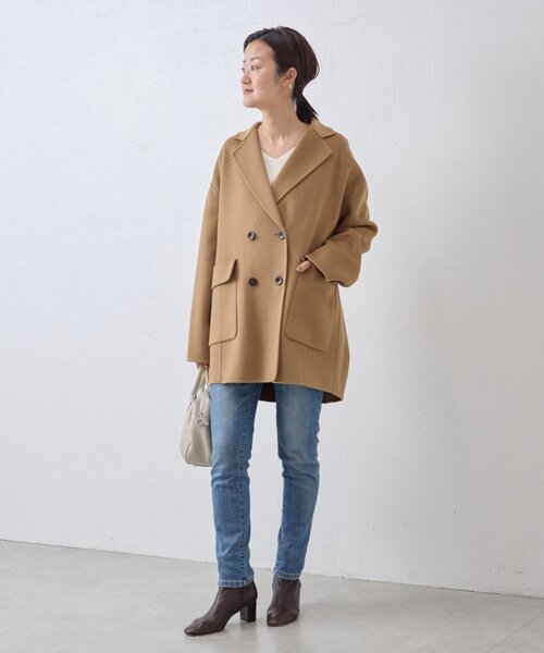 ビアズリー　カシミア混リバーPコート リバーPコート（ピーコート）｜BEARDSLEY（ビアズリー）のファッション