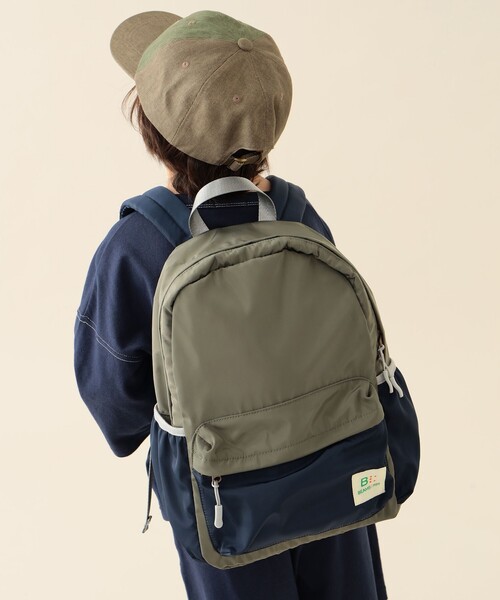 BEAMS mini（ビームスミニ）の「カラー デイパック 2025FW（バックパック/リュック・キッズ・オリーブ/ピンク/その他・ONE SIZE）」の2枚目の写真