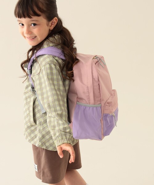 BEAMS mini（ビームスミニ）の「カラー デイパック 2025FW（バックパック/リュック・キッズ・オリーブ/ピンク/その他・ONE SIZE）」の4枚目の写真
