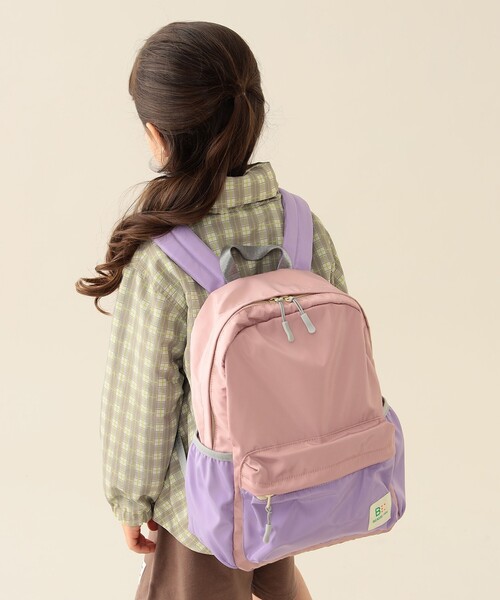 BEAMS mini（ビームスミニ）の「カラー デイパック 2025FW（バックパック/リュック・キッズ・オリーブ/ピンク/その他・ONE SIZE）」の6枚目の写真