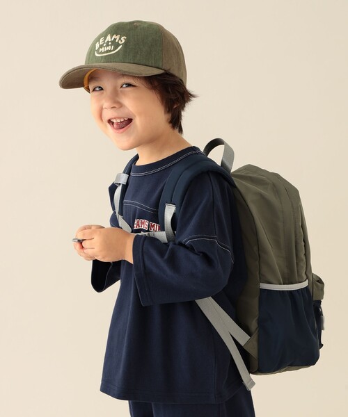 BEAMS mini（ビームスミニ）の「カラー デイパック 2025FW（バックパック/リュック・キッズ・オリーブ/ピンク/その他・ONE SIZE）」の9枚目の写真