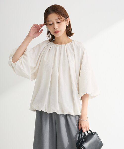 ELENCARE DUE（エレンカーレデュエ）の「・ELENCARE DUE バルーンブラウス（シャツ/ブラウス・レディース・ブラック/ピンク/オフホワイト/グレー・FREE）」の5枚目の写真