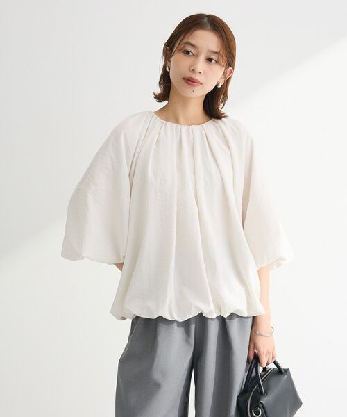 ELENCARE DUE（エレンカーレデュエ）の「・ELENCARE DUE バルーンブラウス（シャツ/ブラウス・レディース・ブラック/ピンク/オフホワイト/グレー・FREE）」の9枚目の写真