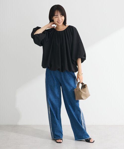 ELENCARE DUE（エレンカーレデュエ）の「・ELENCARE DUE バルーンブラウス（シャツ/ブラウス・レディース・ブラック/ピンク/オフホワイト/グレー・FREE）」の16枚目の写真