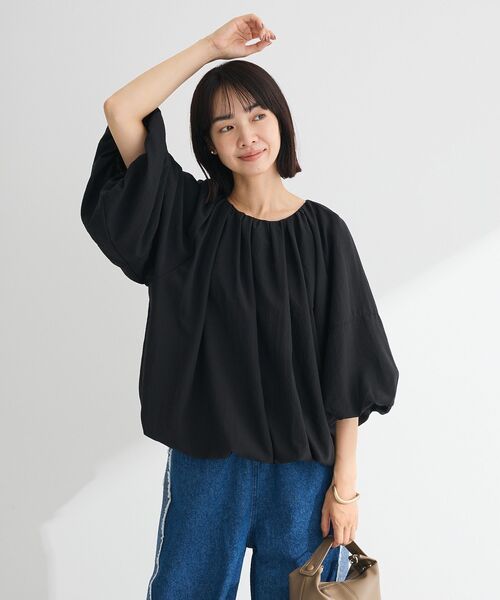 ELENCARE DUE（エレンカーレデュエ）の「・ELENCARE DUE バルーンブラウス（シャツ/ブラウス・レディース・ブラック/ピンク/オフホワイト/グレー・FREE）」の19枚目の写真