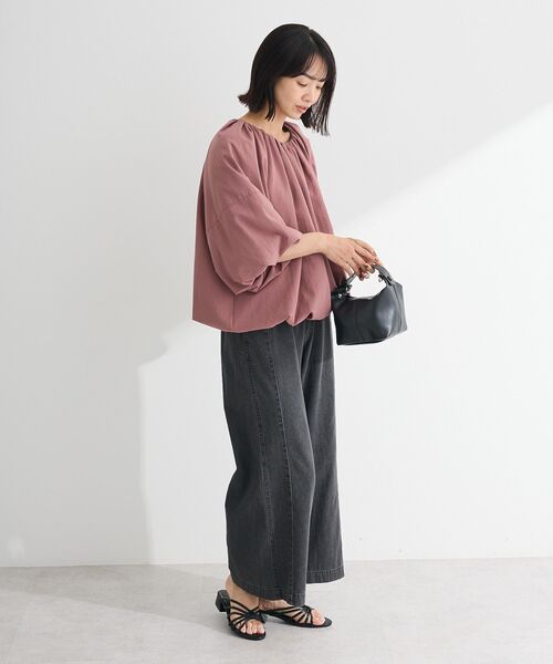 ELENCARE DUE（エレンカーレデュエ）の「・ELENCARE DUE バルーンブラウス（シャツ/ブラウス・レディース・ブラック/ピンク/オフホワイト/グレー・FREE）」の22枚目の写真