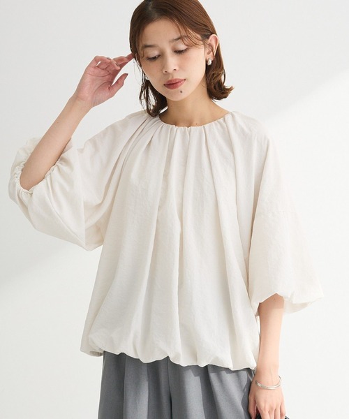 ELENCARE DUE（エレンカーレデュエ）の「・ELENCARE DUE バルーンブラウス（シャツ/ブラウス・レディース・ブラック/ピンク/オフホワイト/グレー・FREE）」の2枚目の写真
