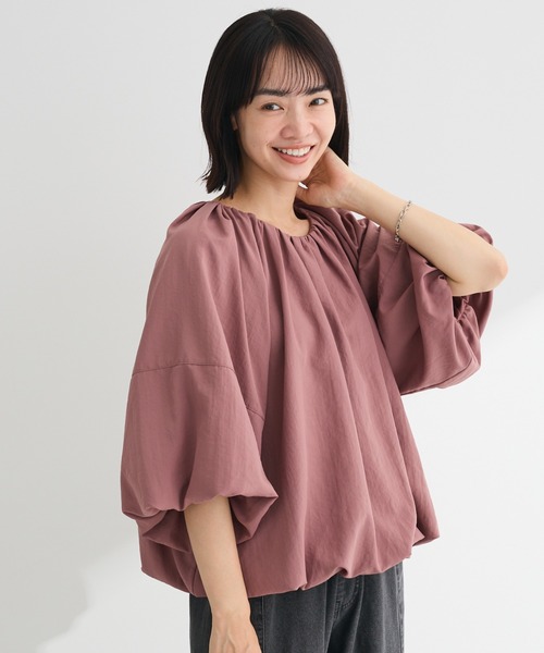 ELENCARE DUE（エレンカーレデュエ）の「・ELENCARE DUE バルーンブラウス（シャツ/ブラウス・レディース・ブラック/ピンク/オフホワイト/グレー・FREE）」の4枚目の写真