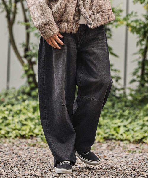 CAMBIO(カンビオ)の「mp13924-Arch Leg Easy Pants イージーパンツ(その他パンツ・メンズ・ブラック/ネイビー・LL/M/L)」の1枚目の写真