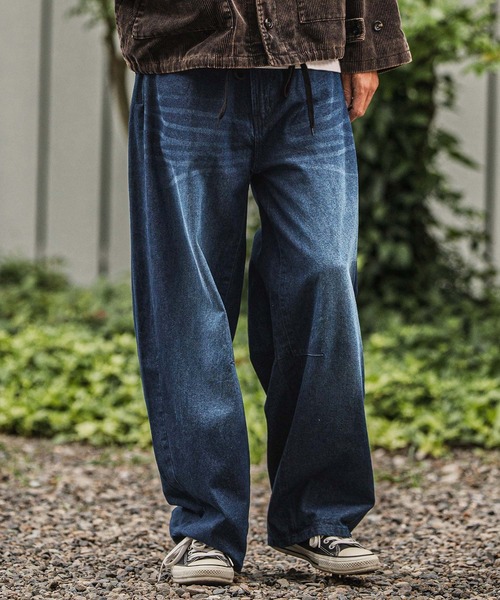 CAMBIO(カンビオ)の「mp13924-Arch Leg Easy Pants イージーパンツ(その他パンツ・メンズ・ブラック/ネイビー・LL/M/L)」の4枚目の写真