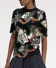 FRED PERRY（フレッドペリー）の「Amy Winehouse Printed Knitted T-Shirt／エイミー・ワインハウス プリントニットTシャツ（ニット/セーター・レディース）」