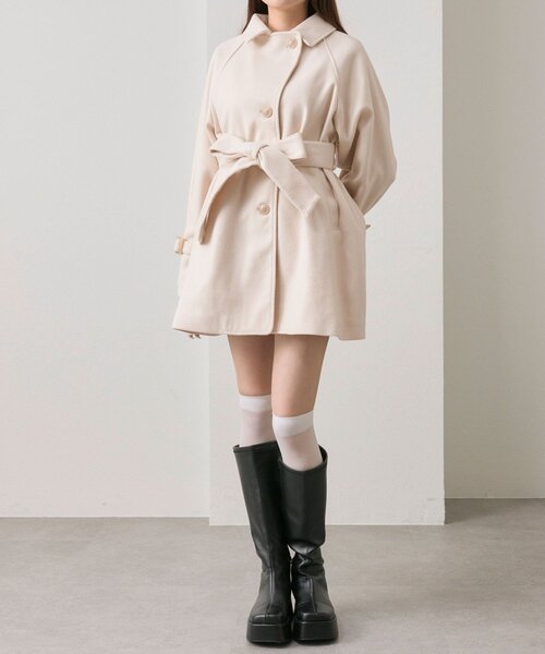 【新品未使用】MARWUNITEDARROWSステンカラーコート36 オリーブ 新品未使用】MARWUNITEDARROWSステンカラーコート36 オリーブ