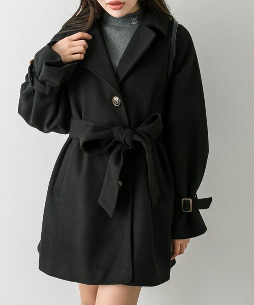OLIVE des OLIVE【web限定】ミドル丈コート OLIVE des OLIVE【web限定】ミドル丈コートオンライン