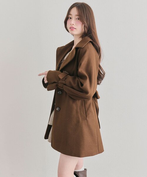 セール】【WEB限定】ミドルコート（ステンカラーコート）｜OLIVE des