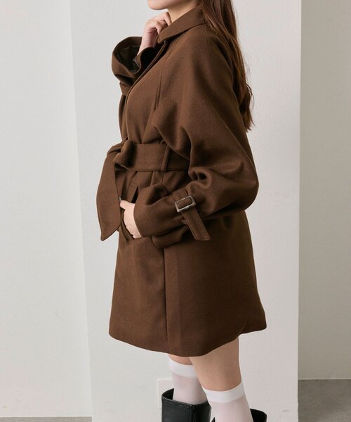 セール】【WEB限定】ミドルコート（ステンカラーコート）｜OLIVE des